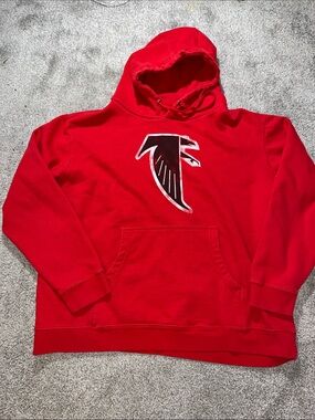 Big Man men’s Atlanta Falcons Pro Line NFL hooded hoodie sweatshirt thick 2XL